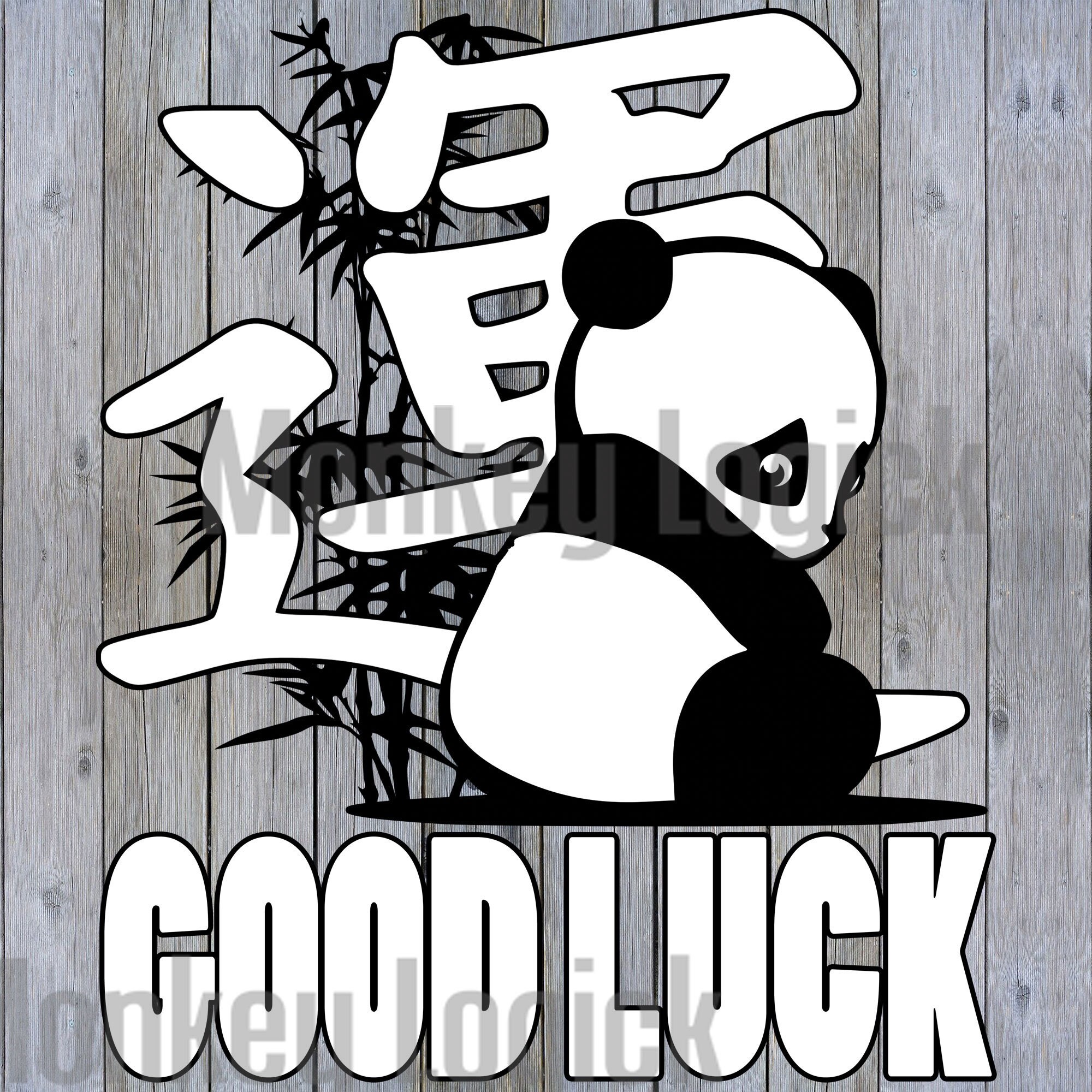 Good Luck Panda PNG Digital Download Etsy