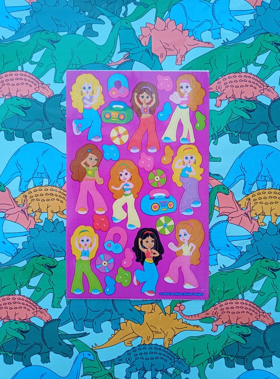 vintage stickers Sandylion Maxi Sheet RARE Bear Trivia