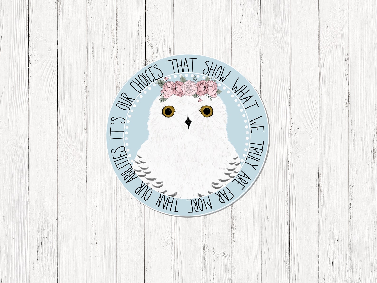 Harry Potter Inspired Waterproof Sticker Hedwig Sticker Etsy