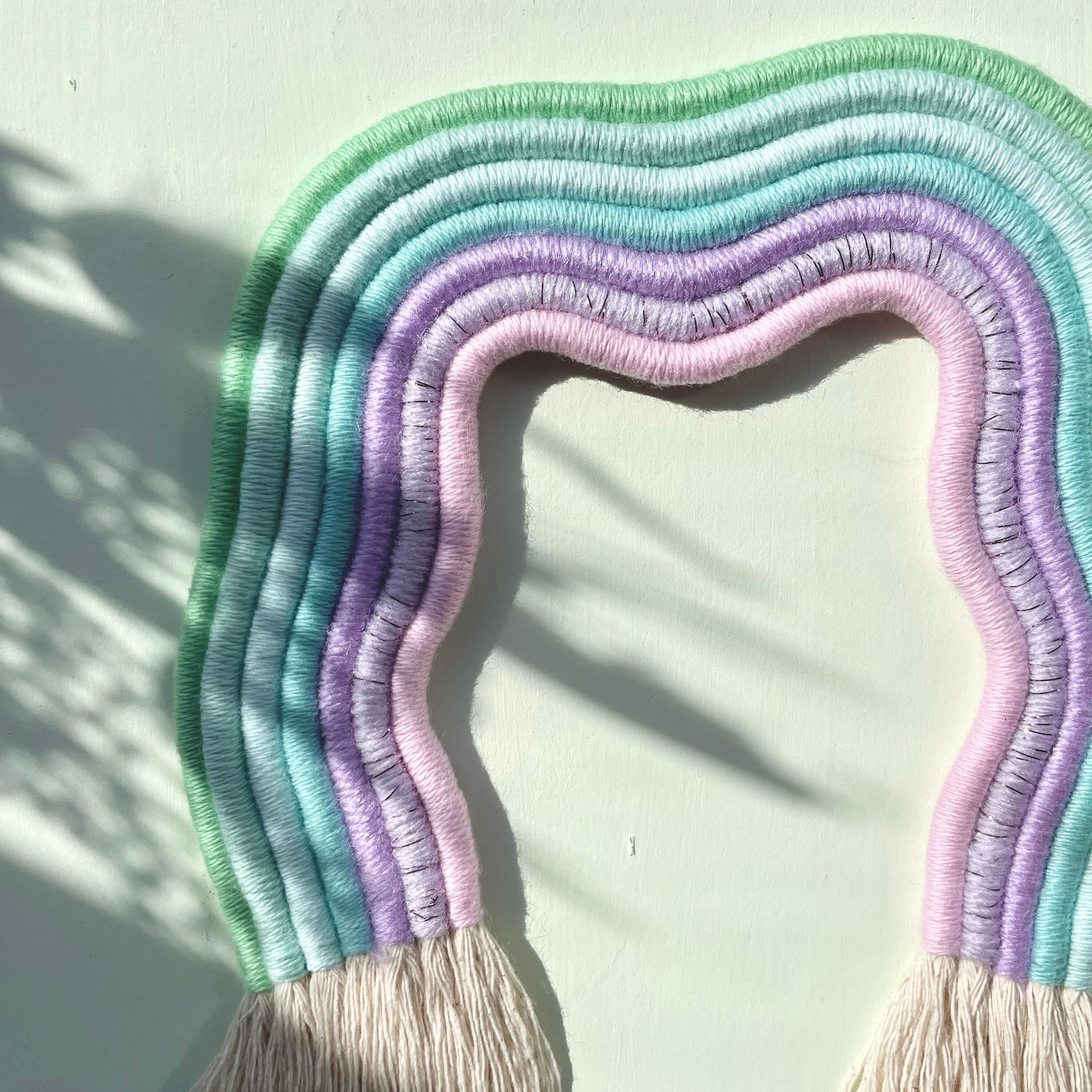 Wavy Wall Art Curvy Wall Hanging Pastel Home Decor Trendy Etsy