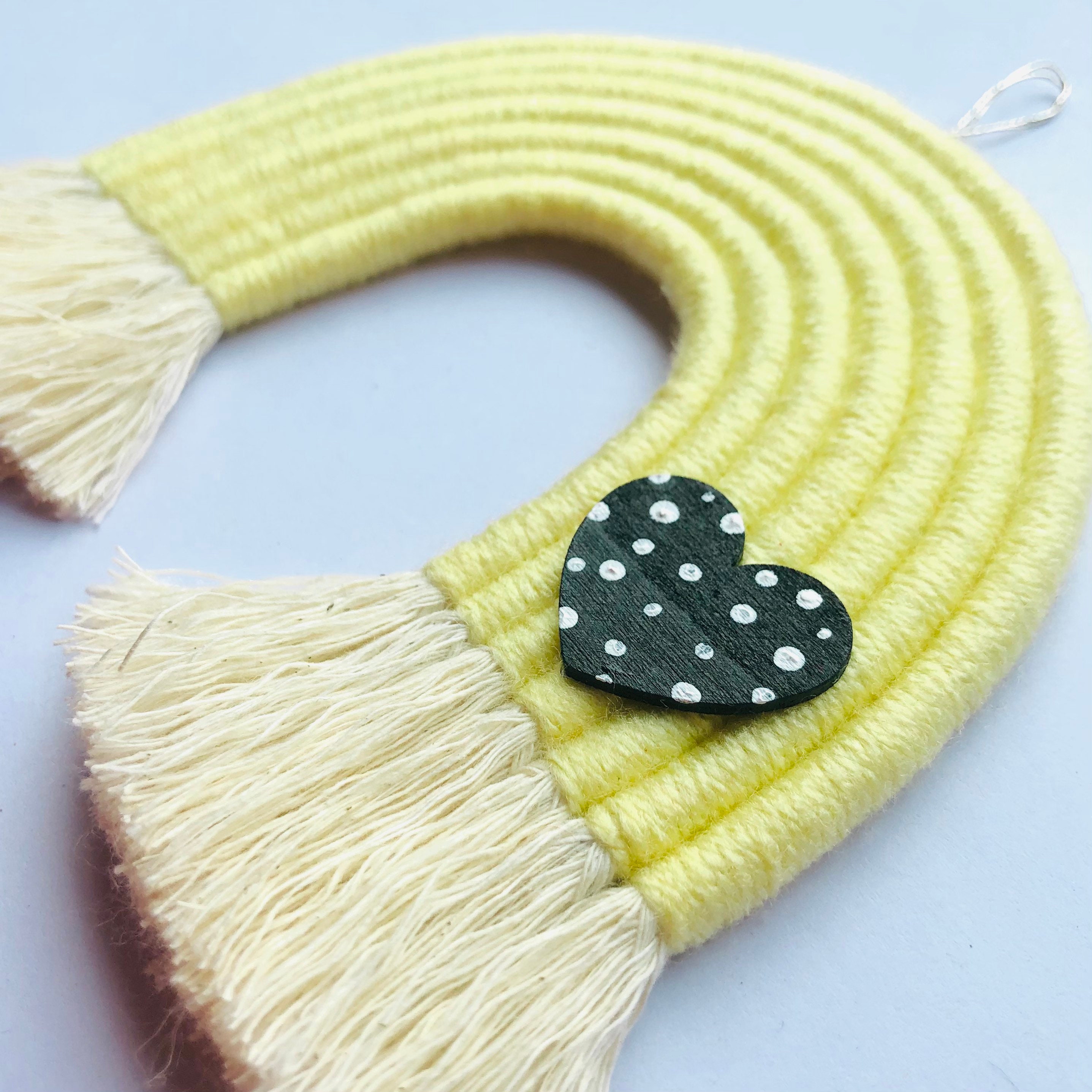 Regenbogen Wandbehang Kinderzimmer Dekor Garn Wandbehang | Etsy