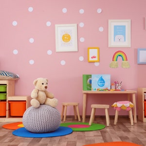 Rainbow wall hanging, macrame rainbow, home decor, nursery decor, boho, eclectic, gift idea, pastel rainbow image 5