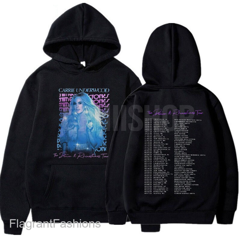 Carrie Underwood The Denim Rhinestones 2022 - 2023 Tour T-Shirt, Carrie