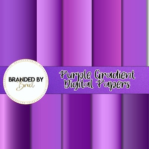 Fioletowy Gradient Cyfrowe Papiery PNG