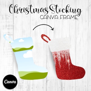 Weihnachtsstrumpf Leinwandrahmen