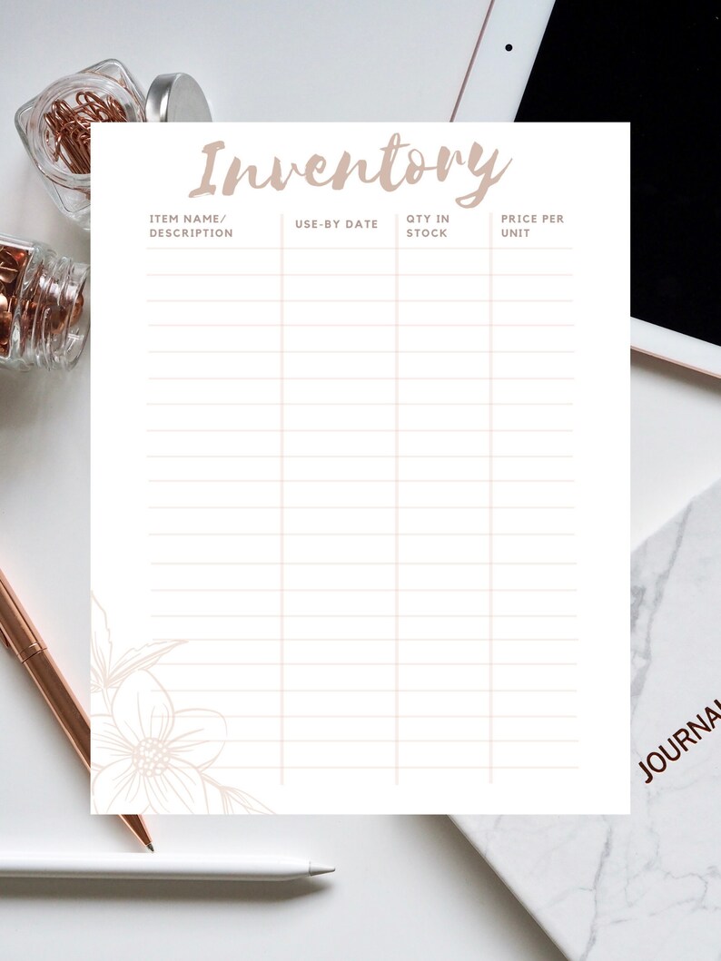 small business inventory list