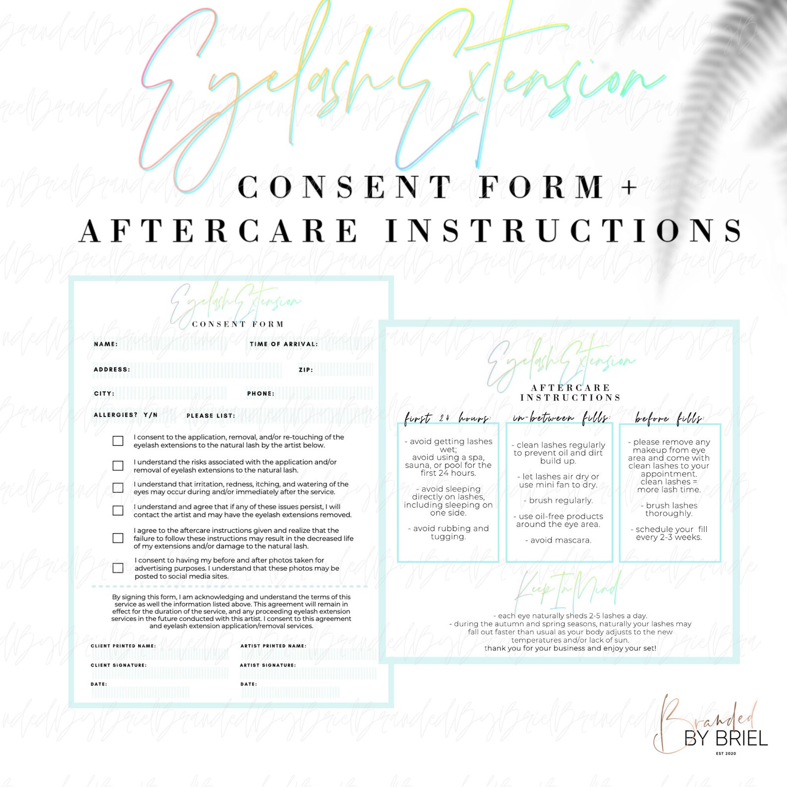 Free Printable Eyelash Extension Consent Form Printable Templates