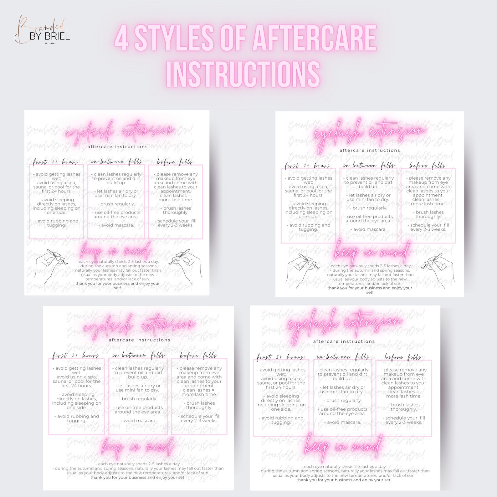 Eyelash Extensions Consent Form PRINTABLE &amp; DOWNLOADABLE | Etsy