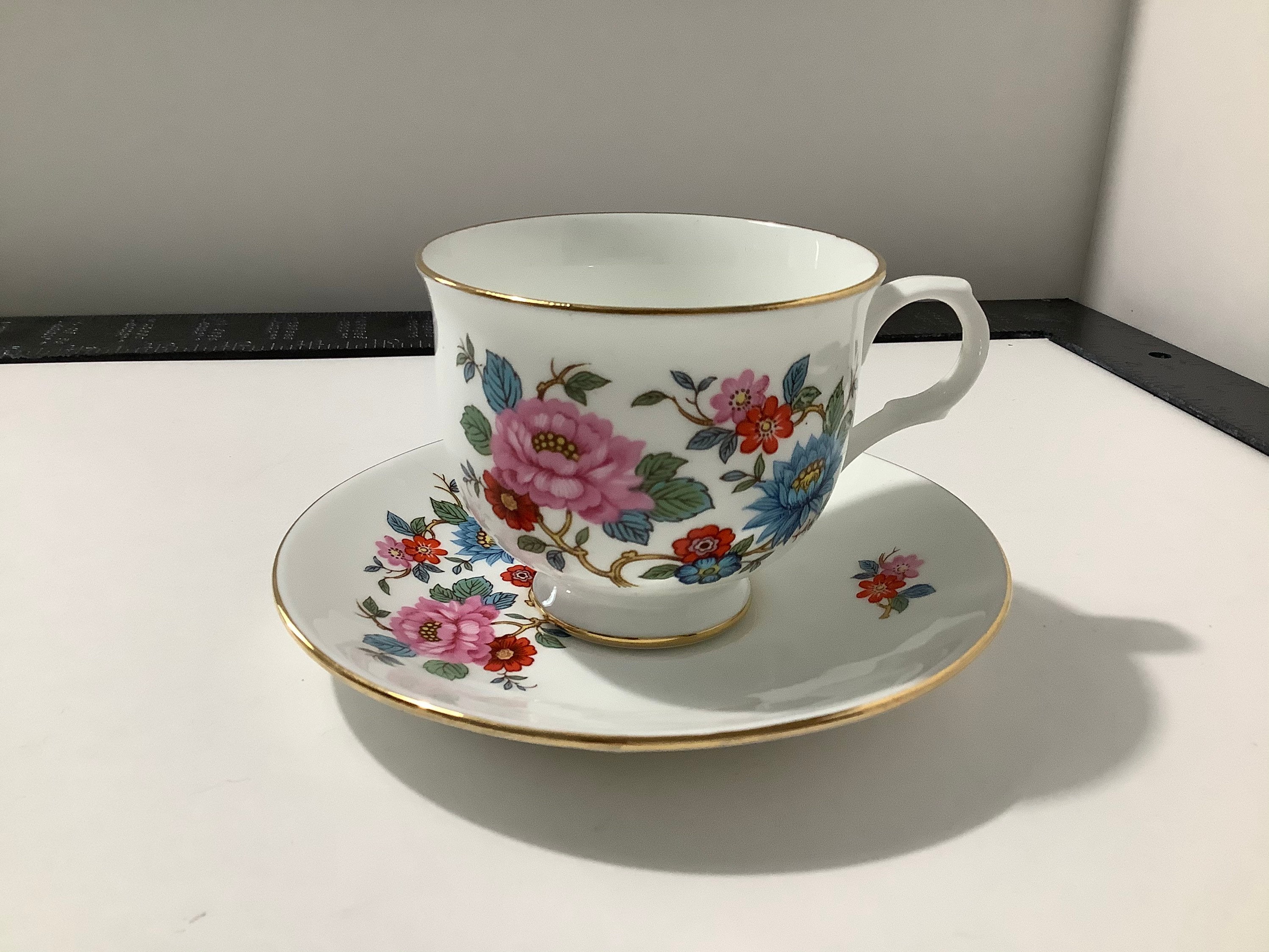 Sadler Wellington Fine Bone China Teacup and Saucer from Etsy