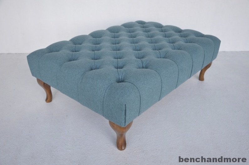 Large Bespoke Ottoman Footstool Coffee Table Chesterfield Etsy UK