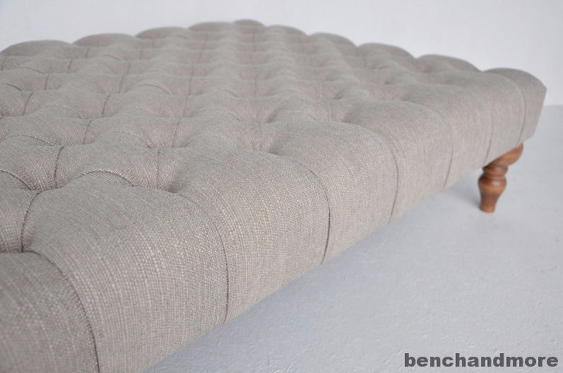 Large Bespoke Ottoman Footstool Coffee Table Chesterfield Etsy