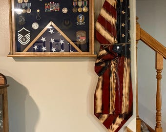 Rustic Wooden Draped Flag (inside)