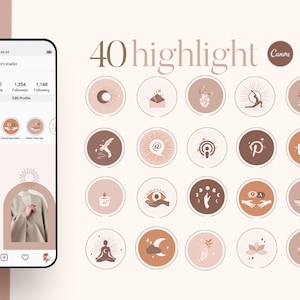 Wellness and Mental Health Coach Instagram Highlight Covers. Canva Instagram Highlight Cover. Instagram Story Cover. Wellness Icon Highlight