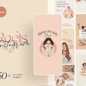 Instagram Reels. Reels template. canva template. Instagram for coaches. instagram for blogger. instagram for coach. influencer template