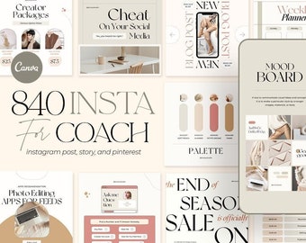 Instagram template Canva. Canva Ladypreneur. Canva template. Branding. Social Media Template. Promotional template. Blogger. Instagram Coach