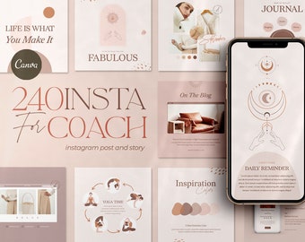 ウェルネスコーチのInstagramテンプレート｜Canvaの投稿とストーリー240選