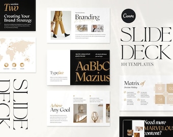 CANVA Slide Deck Presentatie. Presentatiesjabloon. Canva Coach. Cursusmaker. Webinar dia's. Webinar Slide Deck. Webinar Presentaiton