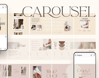 Szablony Canva karuzeli na Instagramie: ponad 300 postów i historii (do pobrania w wersji cyfrowej)