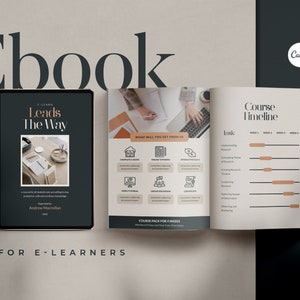 Ebook Canva Template | Webinar, Online Course (US Letter, A4)