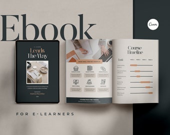 Ebook Canva Template | Webinar, Online Course (US Letter, A4)