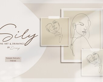 Sily - Line Art Weibliche Portraits