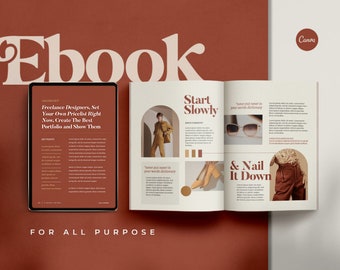 Canva Ebook Template: Modern Vintage Design, 45 Pages
