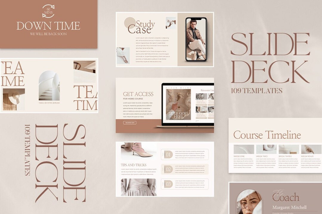 CANVA Slide Deck Presentation. Presentation Template. Canva Coach