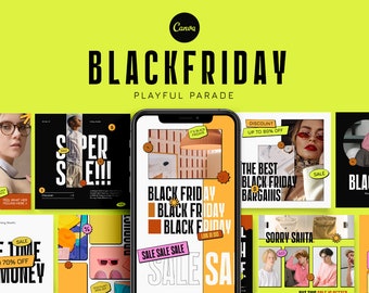 black friday social media pack. promotional template. sale booster canva. facebook template. pinterest. instagram story. social media bundle