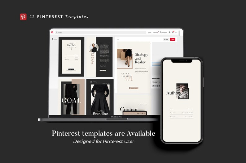 Canva template Lead magnet Social Media Pack. Instagram template. Facebook cover. Pinterest template. Social media branding. Instagram Coach image 7