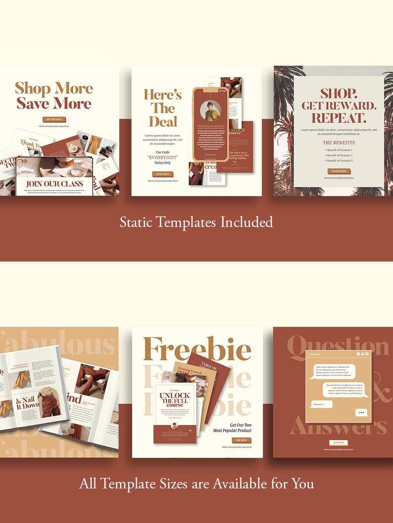 Canva Template Lead Magnet Social Media Pack. Instagram Template ...