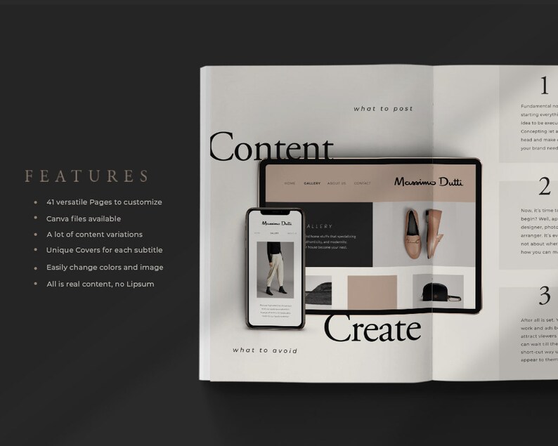 May include: A mockup of a website design for a clothing brand called Massimo Dutti. The website features a gallery of images, a contact page, and a shop page. The website is designed in a minimalist style with a focus on high-quality photography.