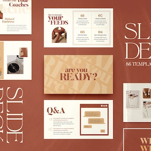 Slide Deck Presentation. Presentation Template. Webinar Coach. Retro vintage style. Webinar Slides. Webinar Slide Deck. Webinar Presentaiton