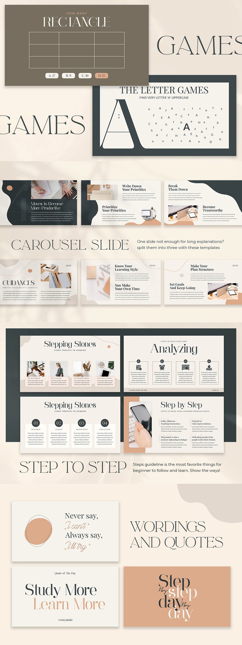 CANVA Slide Deck Presentation. Presentation Template. Canva Etsy