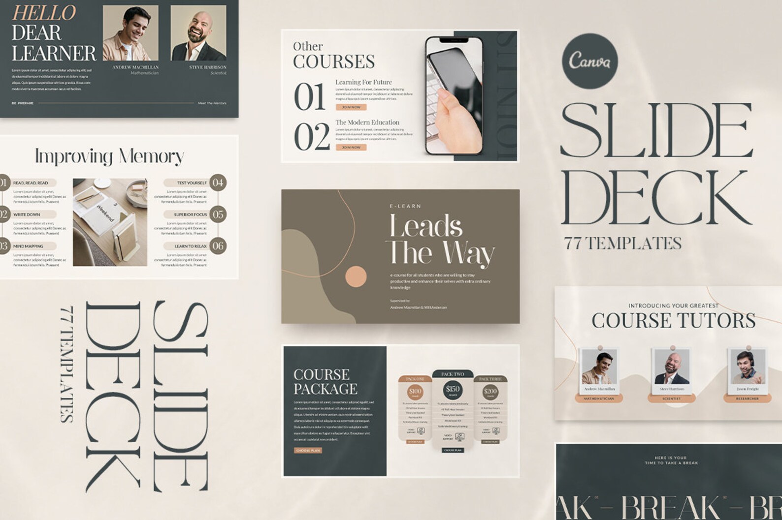 CANVA Slide Deck Presentation. Presentation Template. Canva Etsy