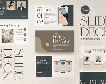 Sjabloon canvas dia's | 77 webinarpresentaties