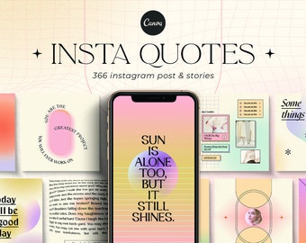 CANVA Instagram Quote Template. Quote Gradient Template. Inspirational Quotes Motivational Quotes. Modern and Edgy Template. Instagram Story
