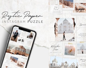 Instagram template Canva. Canva puzzle. Canva template. Instagram Branding. Inspirational quotes. Blogger. Instagram Puzzle. Canva Template