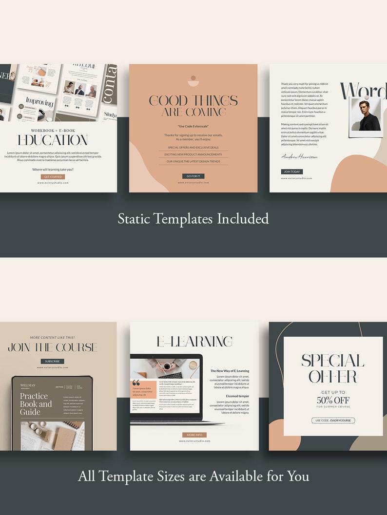 Canva Template Lead Magnet Social Media Pack. Instagram Template ...
