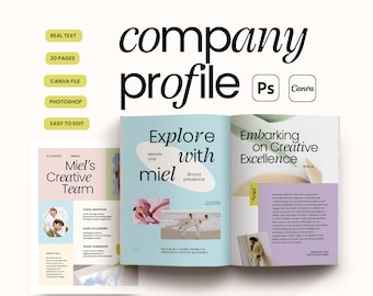 Unternehmensprofil Ebook . Welcome Kit Vorschlag Vorlage. Serviceanleitung. Portfolio-Service-Liste. -Pitch Deck. Canva Vorlage für E-Books