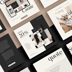 Canva template Lead magnet Social Media Pack. Instagram template. Facebook cover. Pinterest template. Social media branding. Instagram Coach image 3