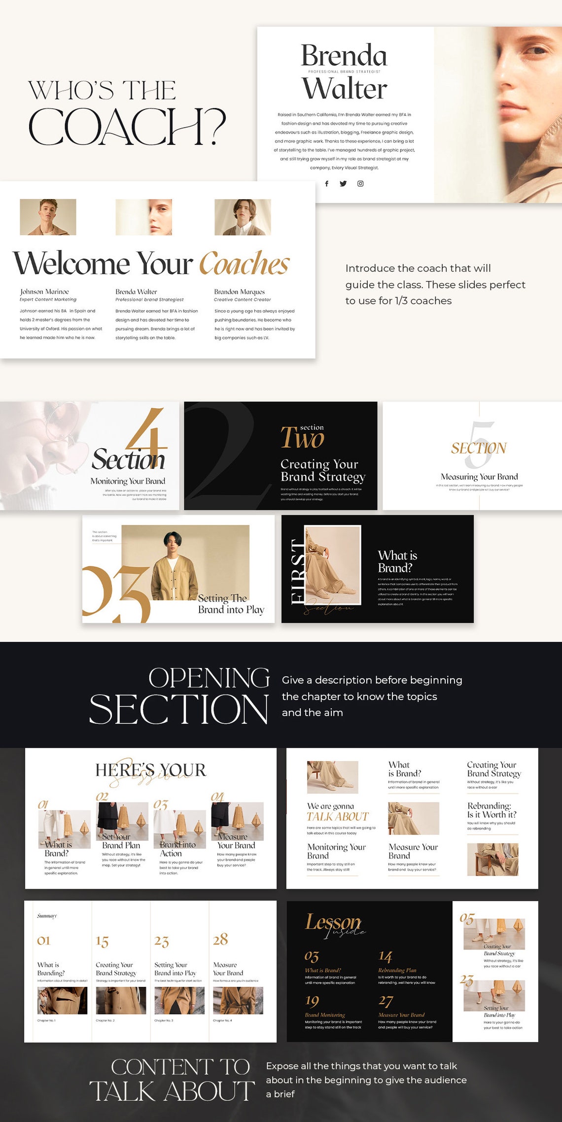 CANVA Slide Deck Presentation. Presentation Template. Canva Etsy