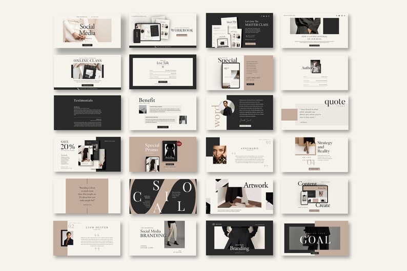 Canva template Lead magnet Social Media Pack. Instagram template. Facebook cover. Pinterest template. Social media branding. Instagram Coach image 8