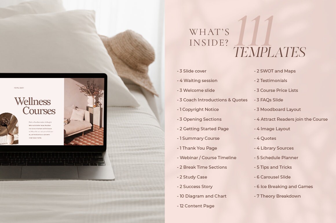 Slide Deck Presentation. Presentation Template. Wellness - Etsy