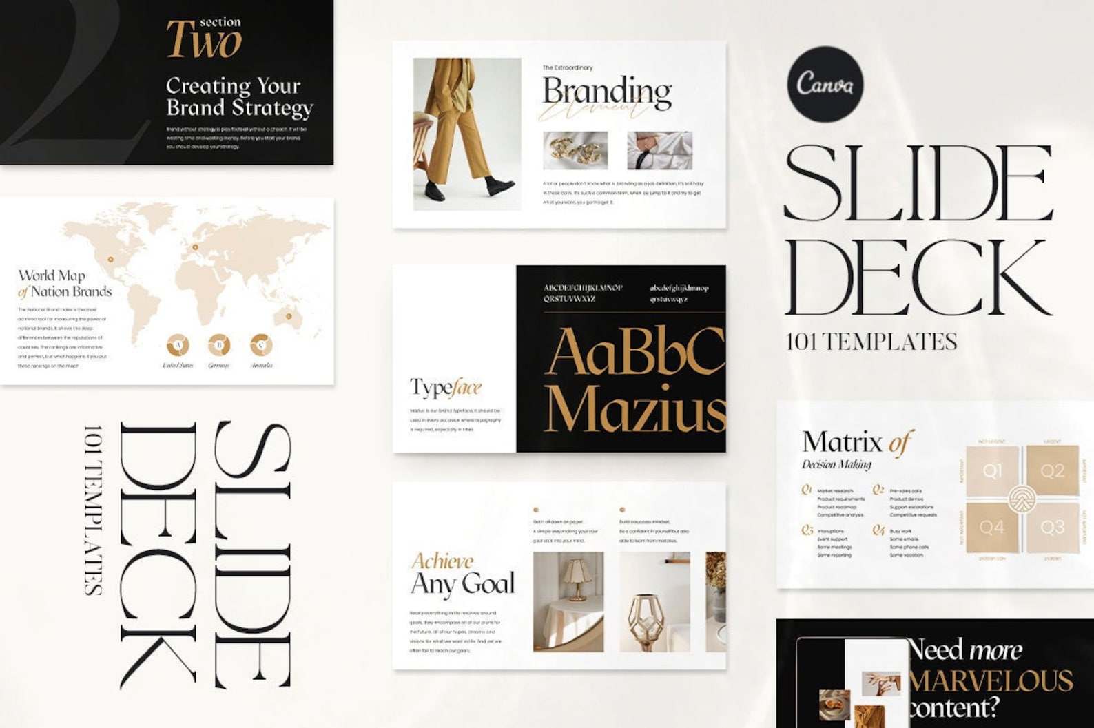 CANVA Slide Deck Presentation. Presentation Template. Canva Coach