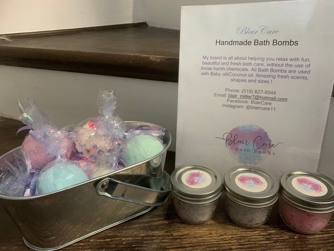 The Perfect Bath Bomb Gift Basket Etsy