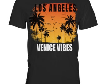 Los Angeles Venice Beach Los Angeles California Retro  - Premium Shirt