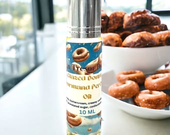 Handmade Glazed Donut Perfume Oil: Natural Vegan Fragrance