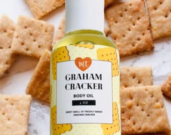 Graham Cracker Body Oil, moisturizer, oils, skin care, organic, gift for her