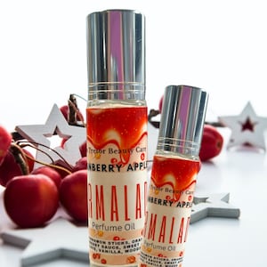 Aceite perfumado de mermelada de manzana y arándano, aceite roll-on, perfume roll-on, perfume, perfume vegano, regalos para ella, fragancia