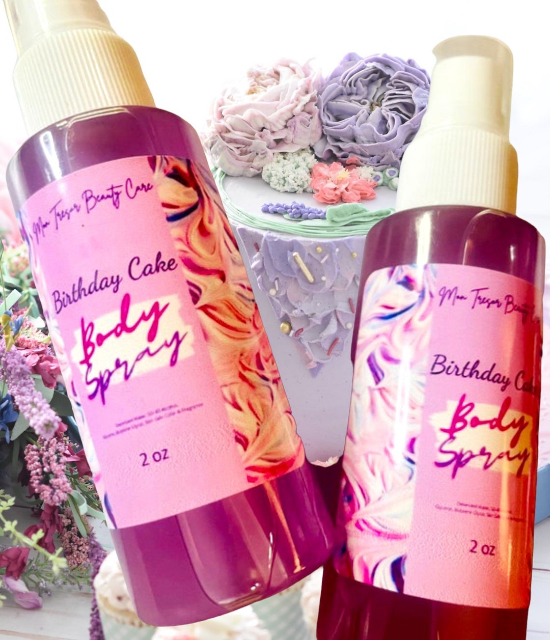 Birthday Cake Body Spray Body Mist Birthday Cake Frosting Etsy
